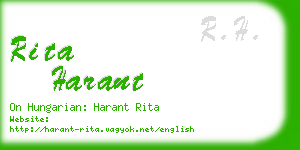 rita harant business card